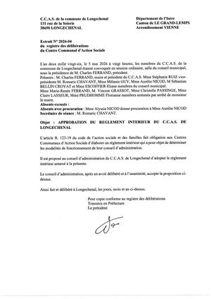2026 04 Approbation Du Regllement Interieur