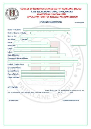 College of Nursing Sciences, Jos, Plateau State, has opened its Post UTME application for admission ☎️{(0)8039478772) ☎️{+23408039478772 into the ND/HND Nursing Programme for the 2026/2027 academic session.The form is for candidates who meet the O’level, 