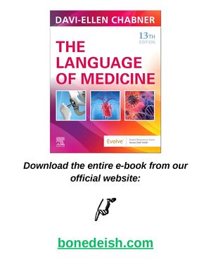 The Language of Medicine 13th Edition pdf