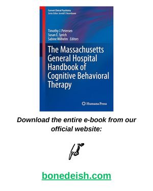 The Massachusetts General Hospital Handbook of Cognitive Behavioral Therapy pdf