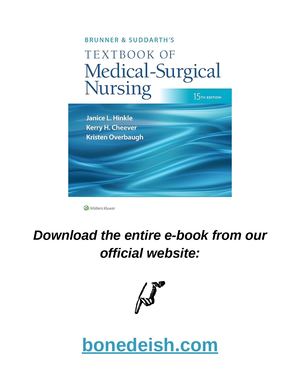 Brunner & Suddarth’s Textbook of Medical-Surgical Nursing Fifteenth pdf