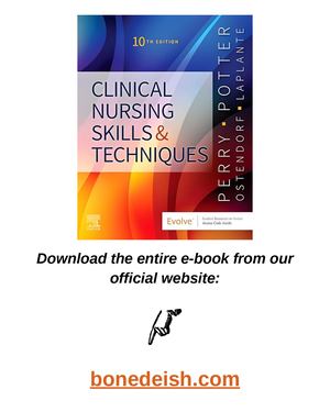 Clinical Nursing Skills and Techniques 10th Edition pdf