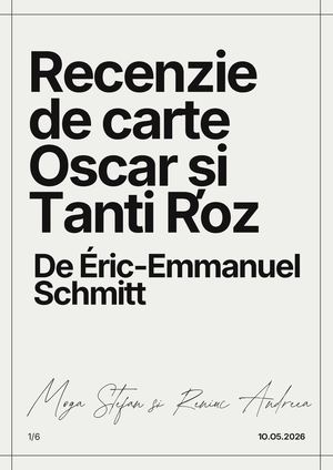 Recenzie Oscar șI Tanti Roz