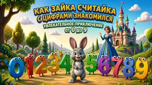 Как Зайка Считайка с цифрами знакомился