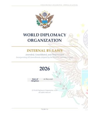 WORLD DIPLOMACY ORGANIZATION BY-LAWS