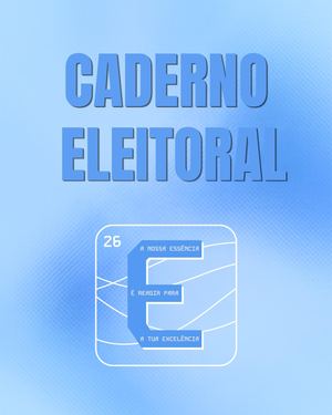 Caderno Eleitoral - Lista E
