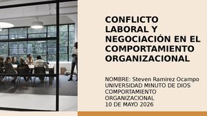 Presentación Conflicto Y Negociación