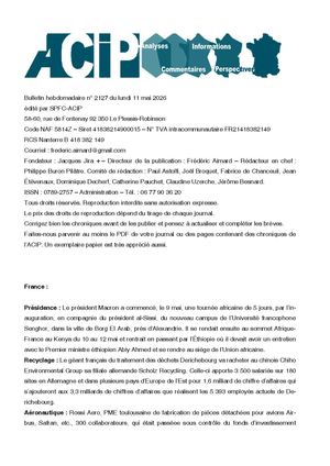 Acip No 2127 Du 11 Mai 2026