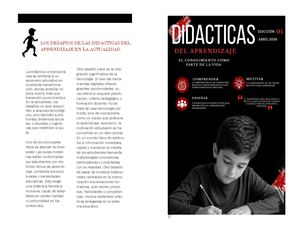 DIDACTICAS DEL  APRENDIZAJE
