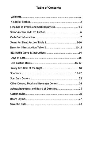 2026 Night of Hope Program