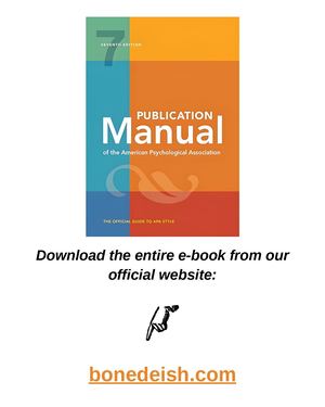 Publication Manual (OFFICIAL) 7th Edition of the American Psychological Association Seventh Edition pdf