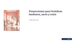 Proyecciones Para Vertebras Lumbares Sacro Y Coxis