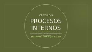 Capítulo 9 Procesos Internos