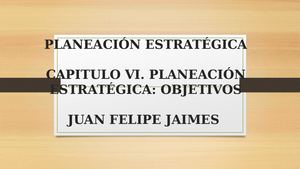 Planeación Estratégica