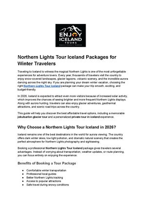 Affordable Northern Lights Tour Iceland Packages 2026 | Glacier & Private Tours