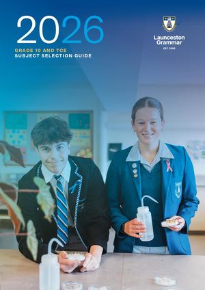 Grade 10 and TCE Subject Selection Guide