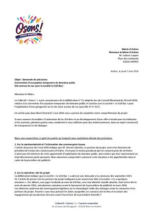 Courrier bar éphémère