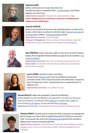 Proposition Auteurs Festival 2026