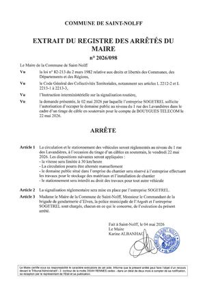 2026 098 SOGETREL Permission Rue Des Lavandières