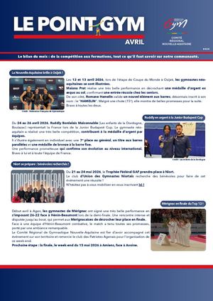 Le Point Gym Avril 2026