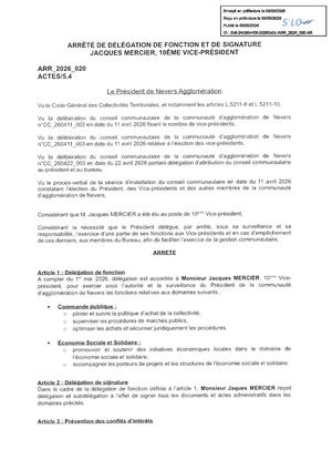 ARR 2026 020 Delegation J MERCIER