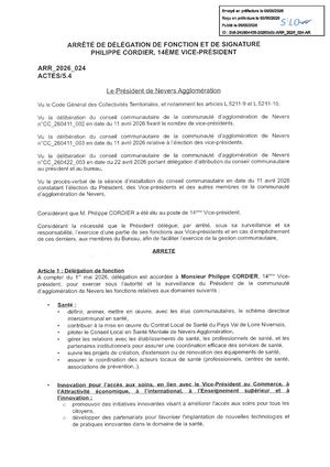 ARR 2026 024 Delegation P CORDIER