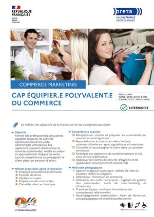 Glm Cap Equipier Polyvalent Du Commerce Epc Lycee S Delaunay Alternance