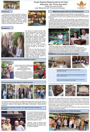 Primer Encuentro Del Grupo Mujeres Meliponicultoras De Cuba)
