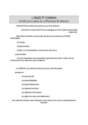 Projets Et Règlements NDL ST