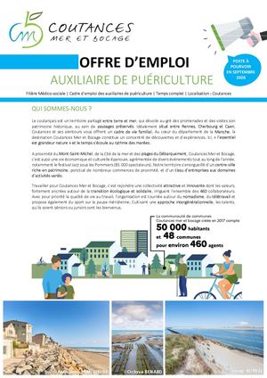 Un(e) auxiliaire de puériculture