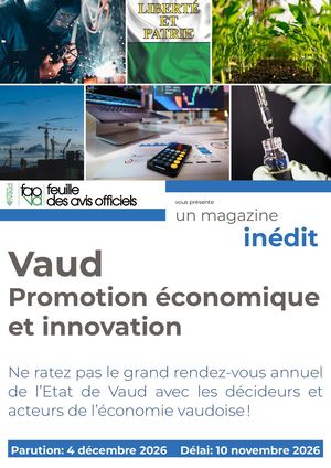 Fao Vaud Mag Vaud Promotion éConomique Et Innovation 2026 Dj