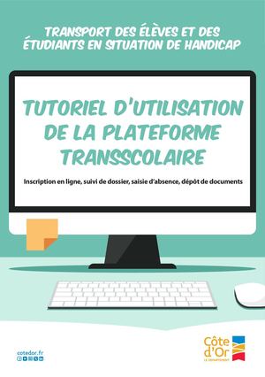 Tutoriel d'utilisation de la plateforme TransScolaire