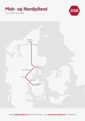 Midt- og Nordjylland | 14.12.2025-12.12.2026 | DSB