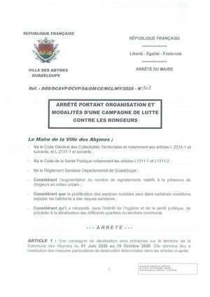 ARRETE N°109