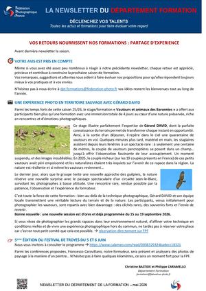 08 - Newsletter Formation Mai 2026
