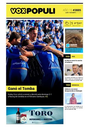 Tapa Vox Lunes 11 05 2026