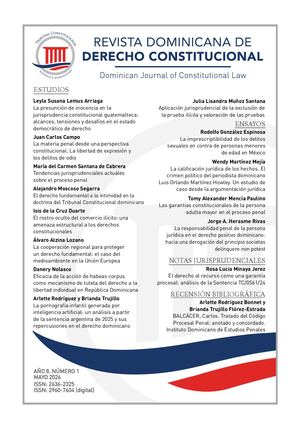 Revista Dominicana de Derecho Constitucional Año 8 Número 1