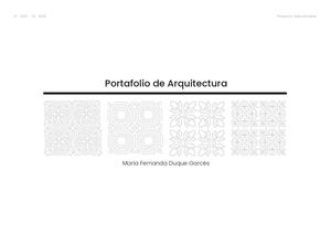 Portafolio  Maria Fernanda Duque Garcés