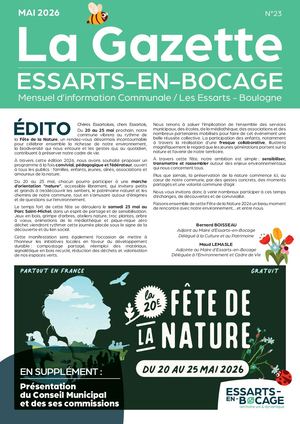 Essarts En Bocage La Gazette Mai 2026  & le supplément