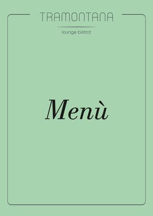 Tramontana Menu