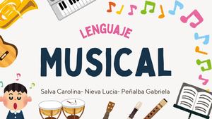 Presentación De Música Diapositivas Instrumentos Ilustrativo Infantil Colorido