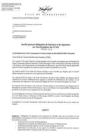 2026 01 Arrêté Portant Délégation De Fonction Et De Signature Au Vp Du Ccas Validé Pref