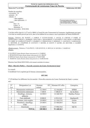 Délib 102 2026 - Marchés Publics - Nouvelle Extension CTS VISEE
