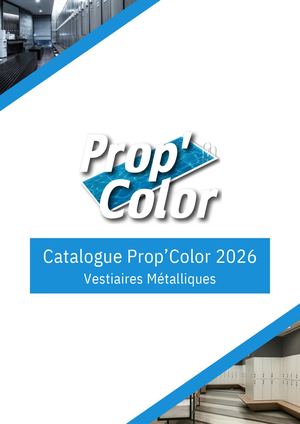 Catalogue Vestiaires Prop'color