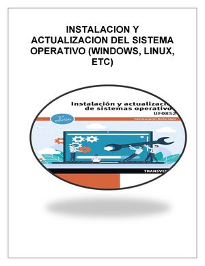 Instalacion Y Actualizacion Del Sistema Operativo