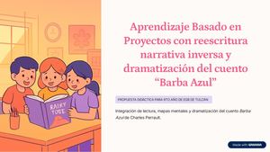 Aprendizaje Basado En Proyectos Con Reescritura Narrativa Inversa Y Dramatizacion Del Cuento Barba A