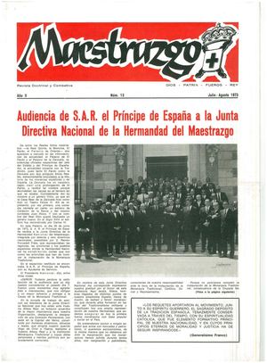 Revista Maestrazgo Julio Agosto 1973 (nº 13)