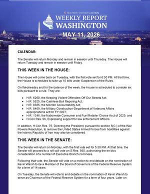 WEEKLY WASHINGTON REPORT 05/11/2026
