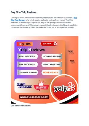 How Buy Elite Yelp Reviews Improve Local SEO (Complete Guide)