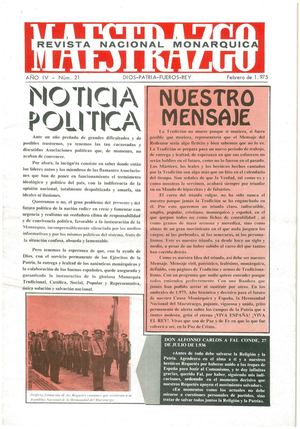 Revista Maestrazgo Febrero 1975 (nº 021)